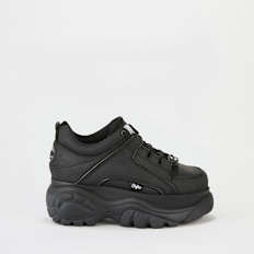 Buffalo Classic Low Leather negro