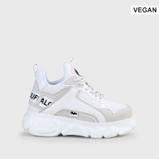 Buffalo CLD CHAI  - VEGAN NUBUCK/NAPPA - KHAKI/BLACK weiß
