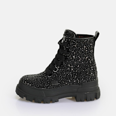 Buffalo Aspha Lace Up Hi botín vegano, purple love negro