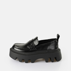 Buffalo Flora Loafer schwarz