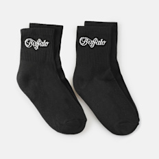 Buffalo Logo Quarter Calcetines(2 Pack) negro