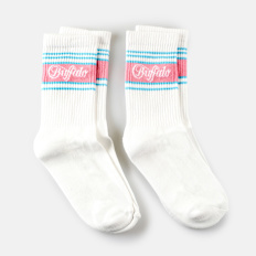 Buffalo Tennis Stripes Calcetines (2 Pack) blanco