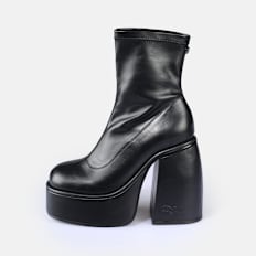 Buffalo Heart Sock Bootie black