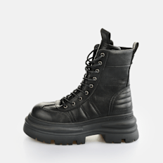 Buffalo Dione Lace Up MID noir
