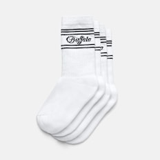 Buffalo Tennis Stripes (2 Pack) Weiss