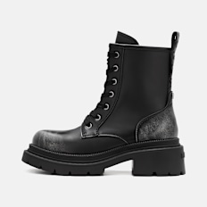 Buffalo CATHY LACE UP MID - VEGAN NAPPA grey