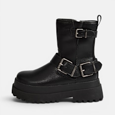Buffalo PLUTO BIKER MID - VEGAN NAPPA black