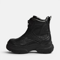 Buffalo DOOZER FRONT ZIP - VEGAN NAPPA black