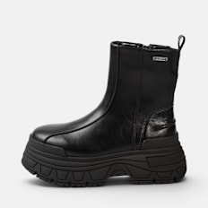 Buffalo FUSION PANEL ZIP MID - VEGAN NAPPA black