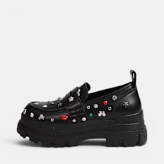 Buffalo ASPHA LOAFER PUNK - VEGAN BOX black