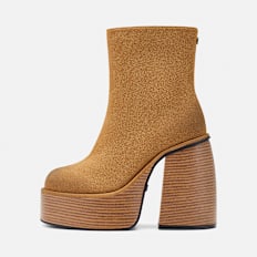 Buffalo Heart Bootie Stack brown