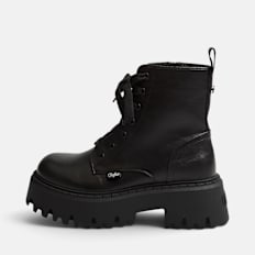 Buffalo ASPEN LACE UP MID BS - VEGAN NAPPA black