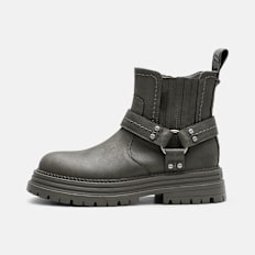 Buffalo LENNOX CHELSEA BIKER LO - VEGAN NUBUCK grey
