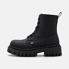 Buffalo ZANOS LACE UP MID WARM - VEGAN NUBUCK Schwarz