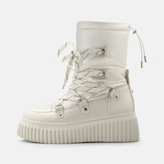 Buffalo ZAFIR PUFFER - VEGAN NAPPA/NYLON Weiss