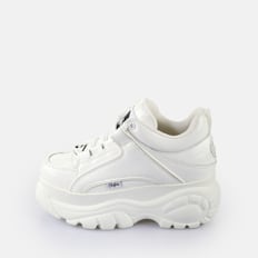 Buffalo Classic Low Patent Leather blanc