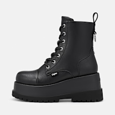 Buffalo Stack Lace Up MID negro