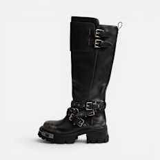 Buffalo SORAYA BIKER HI - VEGAN NAPPA Grau