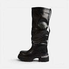 Buffalo VANTA PULL ON HI - VEGAN NAPPA negro
