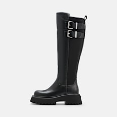 Buffalo STACY BIKER HI - VEGAN NAPPA black