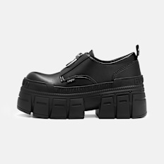 Buffalo GOSPHER FRONT ZIP LO - VEGAN NAPPA negro