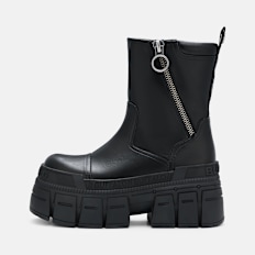 Buffalo GOSPHER  ZIP MID - VEGAN NAPPA schwarz