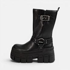 Buffalo GOSPHER BIKER MID- VEGAN NAPPA schwarz