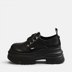 Buffalo DIONE LACE UP LO - VEGAN NAPPA black