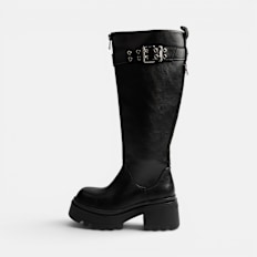 Buffalo LIV ZIP BOOT HI - VEGAN NAPPA Schwarz