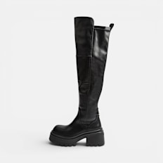 Buffalo Liv Overknee schwarz