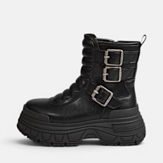 Buffalo FUSION BIKER MID - VEGAN NAPPA schwarz