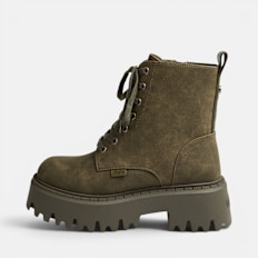 Buffalo ASPEN LACE UP MID WARM - VEGAN NUBUCK beige