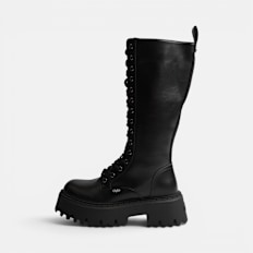 Buffalo ASPEN LACE UP HI - VEGAN NAPPA black