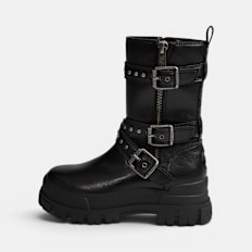 Buffalo ASPHA ZIP BIKER - VEGAN NAPPA nero