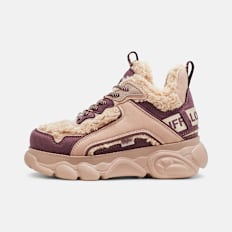 Buffalo CLD CHAI WARM - VEGAN NUBUCK/FUR beige