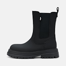 Buffalo LENNOX RAIN CHELSEA MID - VEGAN RUBBER black