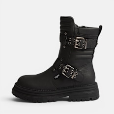 Buffalo LENNOX BIKER MID - VEGAN NUBUCK noir