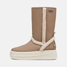 Buffalo JUKA FOLD BOOT WARM - VEGAN NUBUCK beige