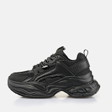 Buffalo YUNO BS - VEGAN NAPPA/MESH negro