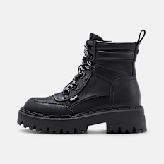 Buffalo ZANE COM BOOT MID - VEGAN NAPPA/NYLON Nero