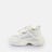 Buffalo YUNO - VEGAN NAPPA/MESH - CREAM/SILVER/PEWTER blanco