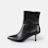 Buffalo WILLOW ANKLE BOOTIE - VEGAN SUEDE - BLACK/BEIGE LEO black