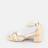 Buffalo Sandalo con tacco Lilly Glam, vegan, nero Beige